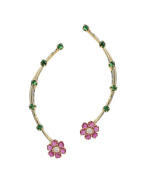 parijaat pack of cz ear cuff - 12796295 - Very Small Image - 1