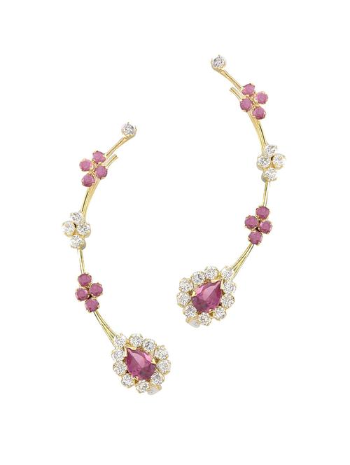 parijaat pack of cz ear cuff - 12796338 - Very Small Image - 1