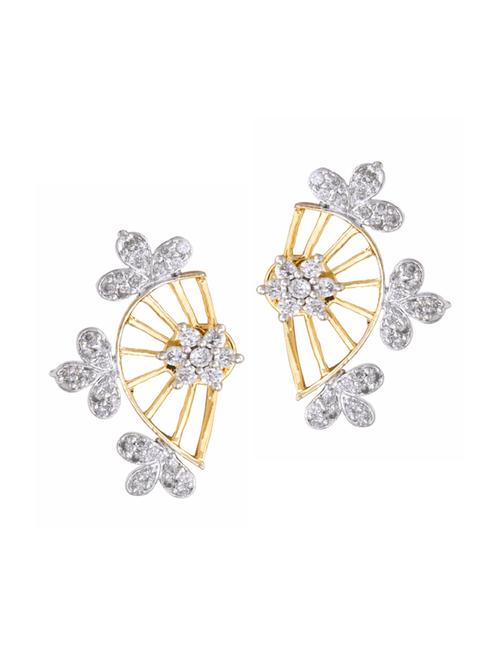 parijaat pack of cz cuff earrings - 12796405 - Very Small Image - 1