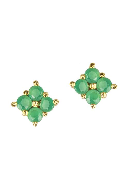 parijaat pack of cz stud earrings - 12796424 - Very Small Image - 1