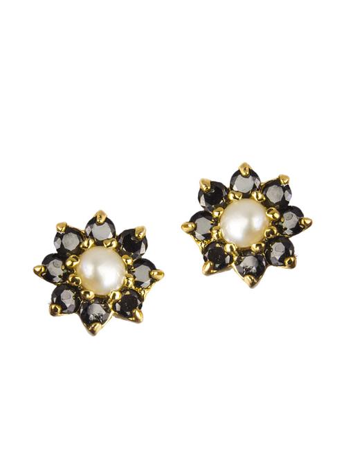 parijaat pack of cz stud earrings - 12796428 - Very Small Image - 1