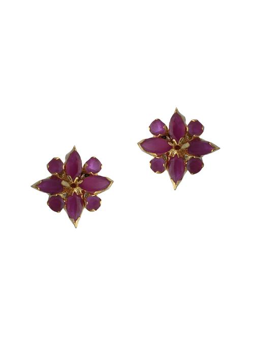 parijaat pack of cz stud earrings - 12796469 - Very Small Image - 1