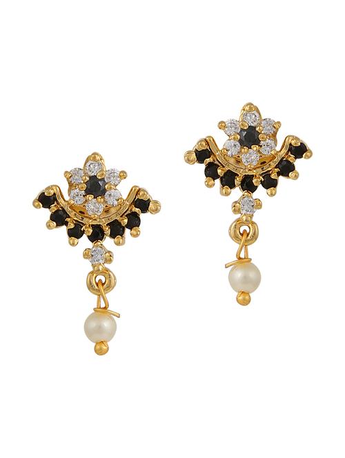 parijaat pack of cz stud earrings - 12796493 - Very Small Image - 1