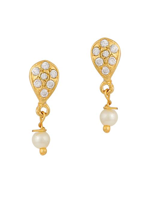 parijaat pack of cz stud earrings - 12796507 - Very Small Image - 1