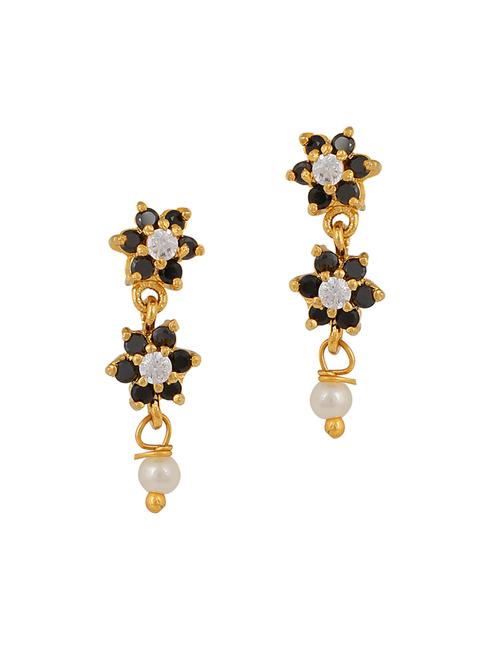 parijaat pack of cz stud earrings - 12796512 - Very Small Image - 1