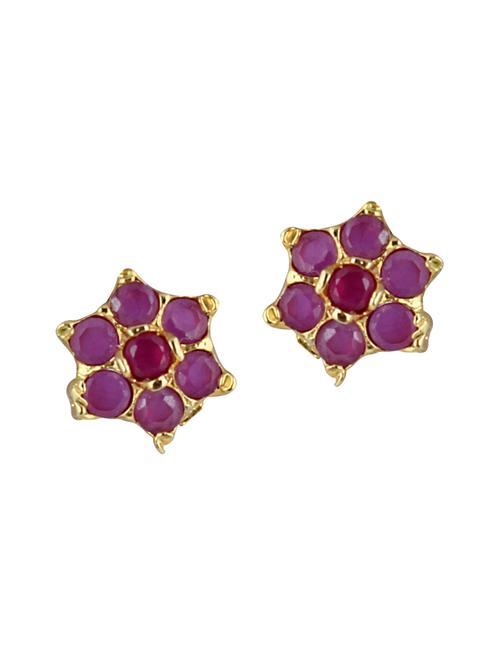 parijaat pack of cz stud earrings - 12796545 - Very Small Image - 1