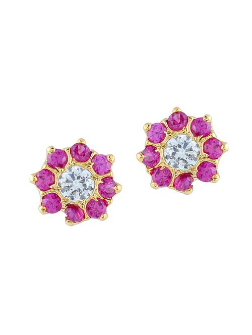 parijaat pack of cz stud earrings - 12796548 - Very Small Image - 1