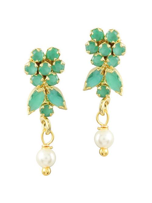 parijaat pack of cz stud earrings - 12796608 - Very Small Image - 1