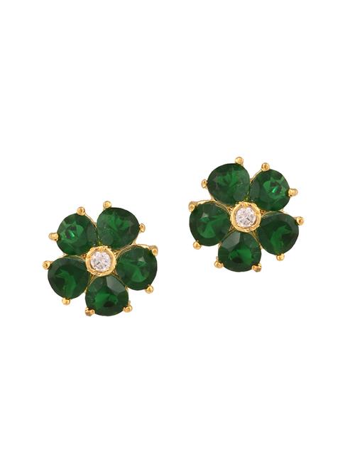 parijaat pack of cz stud earrings - 12796622 - Very Small Image - 1
