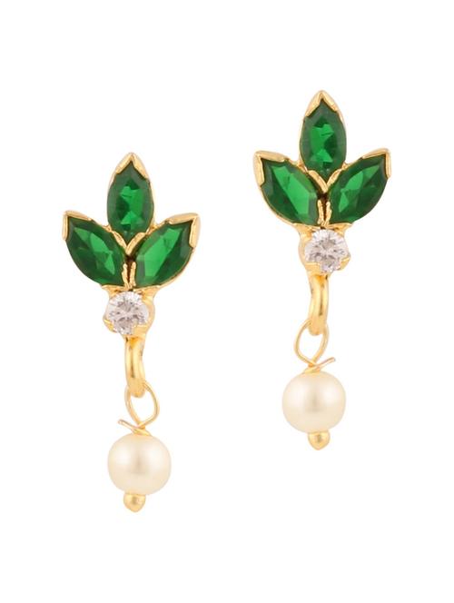 parijaat pack of cz stud earrings - 12796654 - Very Small Image - 1
