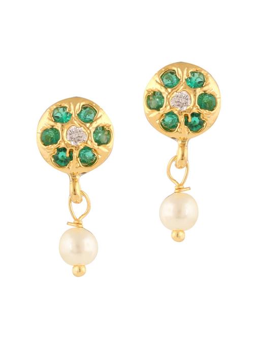 parijaat pack of cz stud earrings - 12796659 - Very Small Image - 1