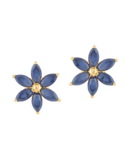 parijaat pack of cz stud earrings - 12796670 - Very Small Image - 1
