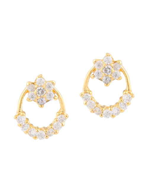 parijaat pack of cz stud earrings - 12796677 - Very Small Image - 1