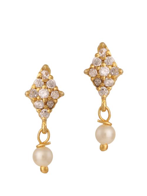 parijaat pack of cz stud earrings - 12796704 - Very Small Image - 1