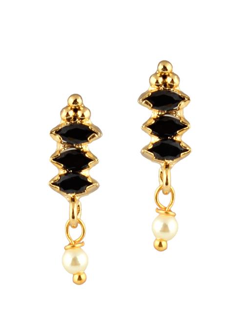 parijaat pack of cz stud earrings - 12796720 - Very Small Image - 1