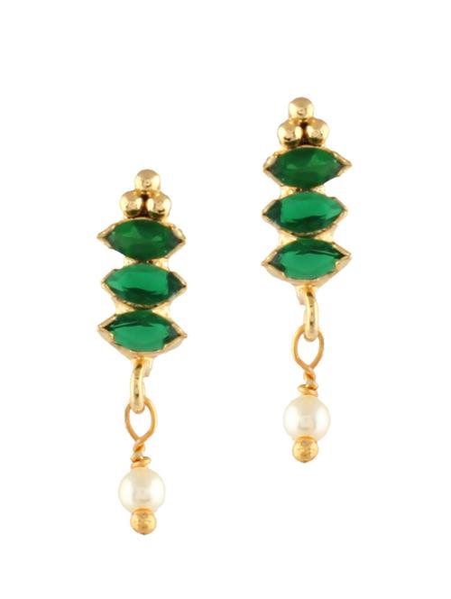parijaat pack of cz stud earrings - 12796721 - Very Small Image - 1