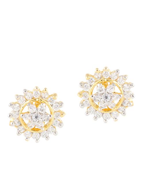 parijaat pack of cz stud earrings - 12796743 - Very Small Image - 1