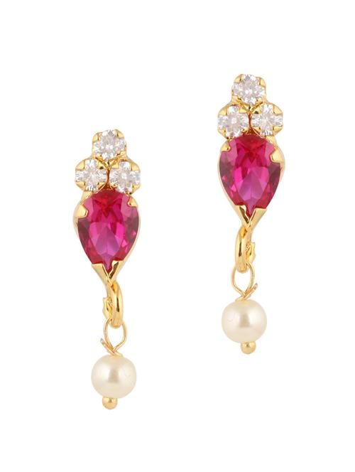 parijaat pack of cz stud earrings - 12796744 - Very Small Image - 1