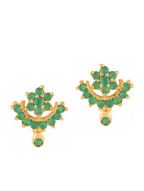 parijaat pack of cz stud earrings - 12796804 - Very Small Image - 1