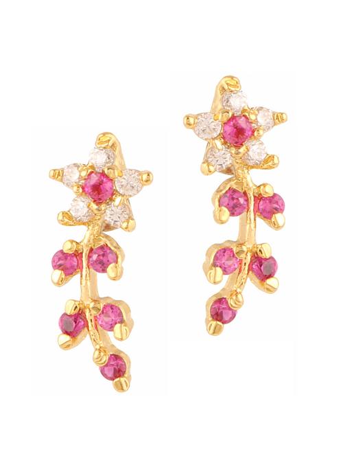 parijaat pack of cz stud earrings - 12796807 - Very Small Image - 1