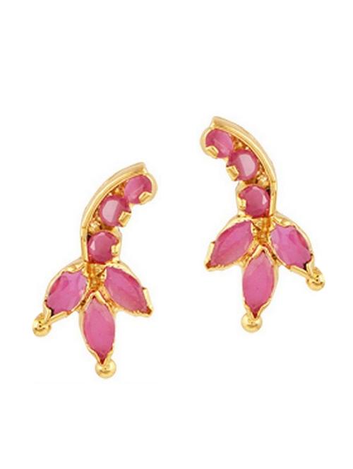 parijaat pack of cz stud earrings - 12796811 - Very Small Image - 1