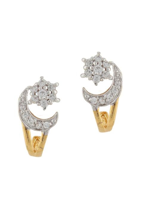 parijaat pack of cz stud earrings - 12796821 - Very Small Image - 1