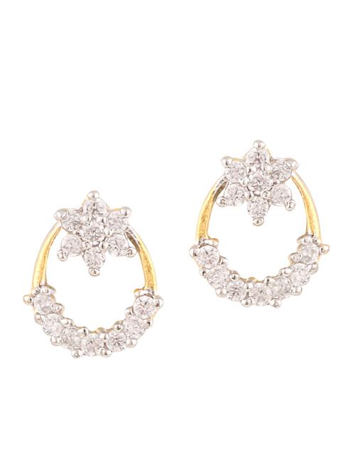 parijaat pack of cz stud earrings - 12796857 - Very Small Image - 1