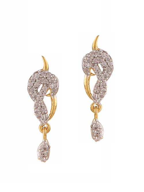 parijaat pack of cz stud earrings - 12796889 - Very Small Image - 1