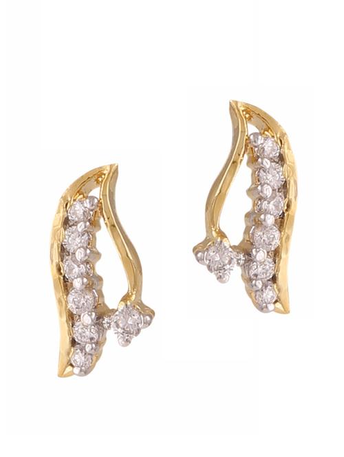 parijaat pack of cz stud earrings - 12796890 - Very Small Image - 1