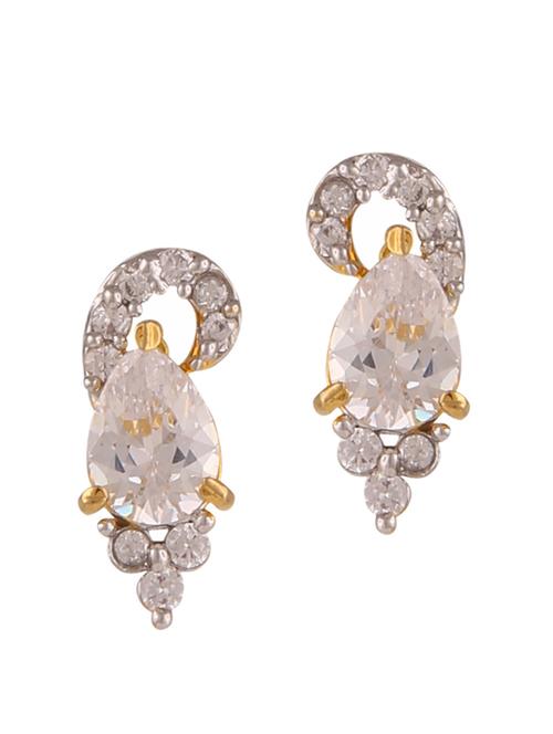 parijaat pack of cz stud earrings - 12796904 - Very Small Image - 1