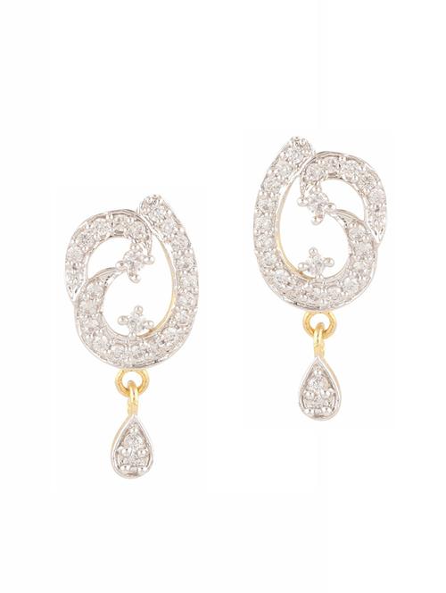 parijaat pack of cz stud earrings - 12796918 - Very Small Image - 1