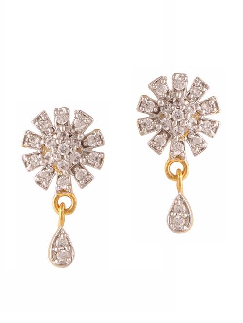 parijaat pack of cz stud earrings - 12796920 - Very Small Image - 1