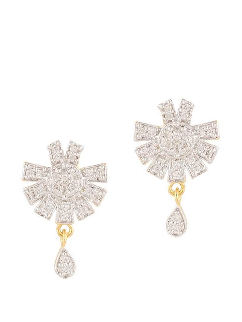 parijaat pack of cz stud earrings - 12796932 - Very Small Image - 1