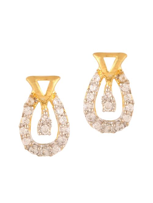 parijaat pack of cz stud earrings - 12796958 - Very Small Image - 1