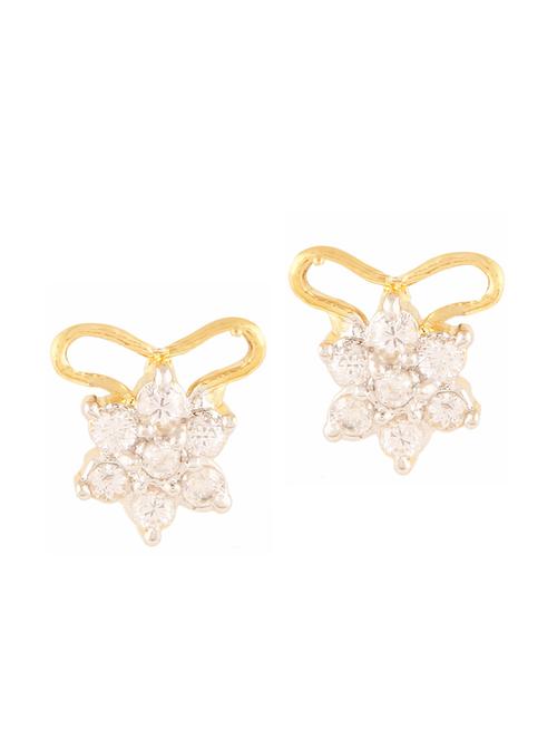 parijaat pack of cz stud earrings - 12796964 - Very Small Image - 1