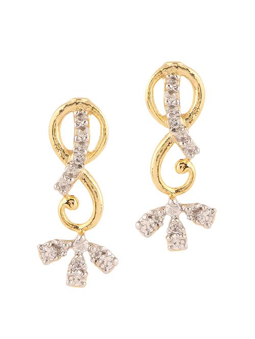 parijaat pack of cz stud earrings - 12796975 - Very Small Image - 1