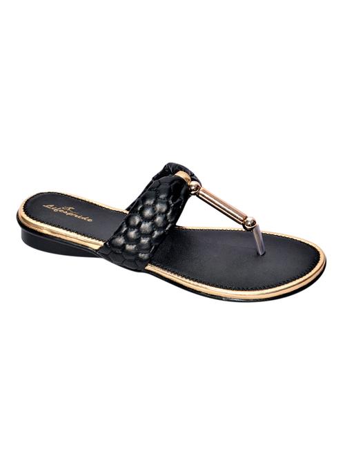 black synthetic toe separator sandals - 12797891 - Very Small Image - 1