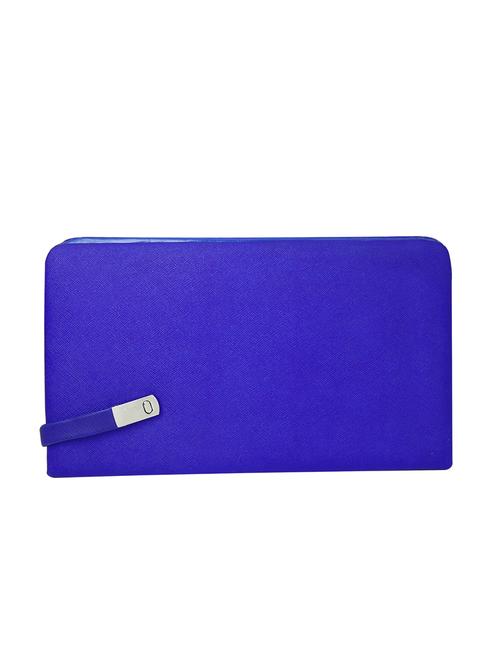 blue leatherette clutch - 12798002 - Very Small Image - 1
