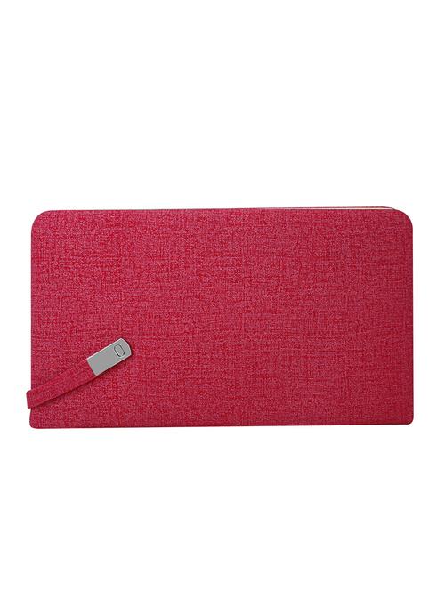 red leatherette clutch - 12798005 - Very Small Image - 1