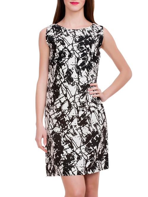 black polyester sheath dress - 12799817 - Very Small Image - 1