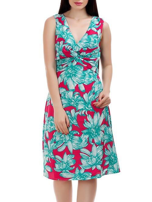 multicolored printed dress - 12799844 - Very Small Image - 1