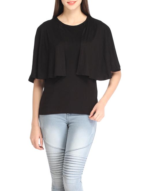 black cotton regular top - 12799974 - Very Small Image - 1