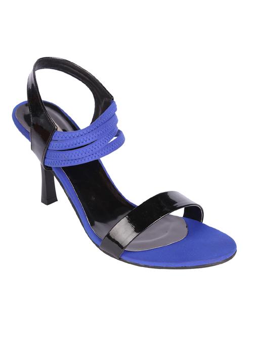 blue leatherette back strap sandals - 12800709 - Very Small Image - 1