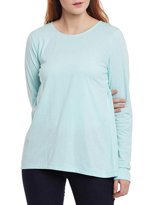 green cotton regular tshirt - 12801975 - Very Small Image - 1