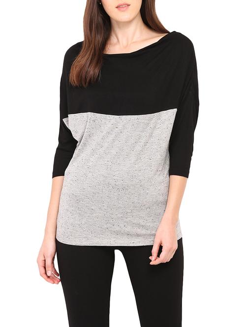grey viscose regular tee - 12802409 - Very Small Image - 1