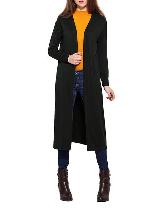 green viscose long shrug - 12802421 - Very Small Image - 1