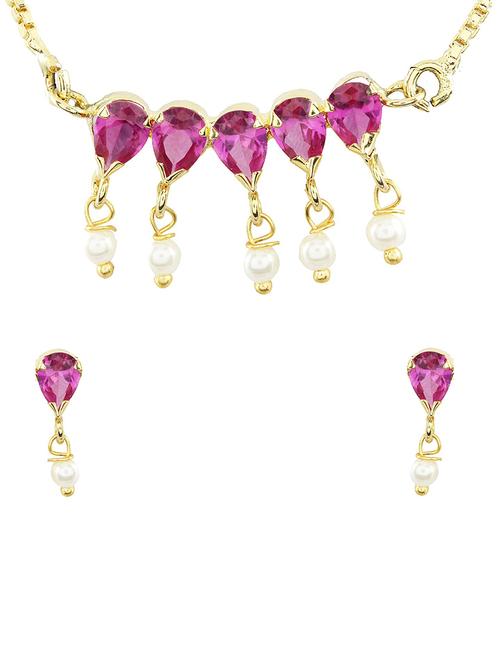 parijaat cz pendant for women - 12802581 - Very Small Image - 1