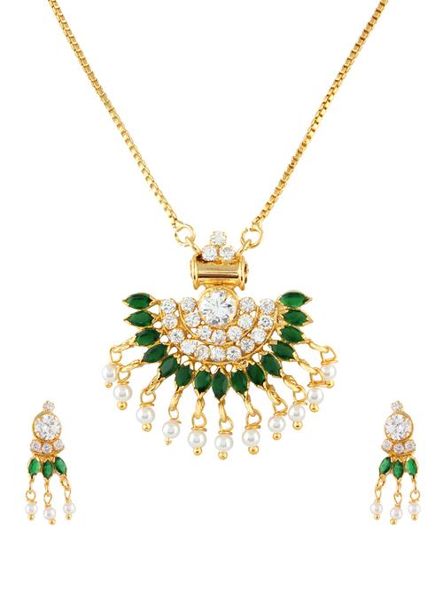 parijaat cz pendant for women - 12802627 - Very Small Image - 1