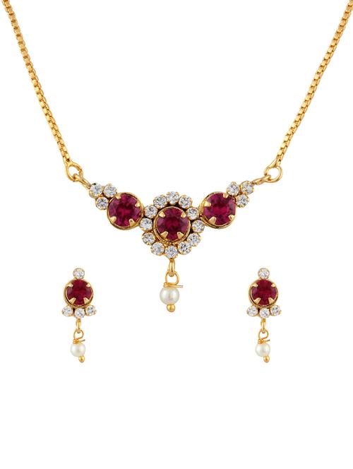 parijaat cz pendant for women - 12802660 - Very Small Image - 1