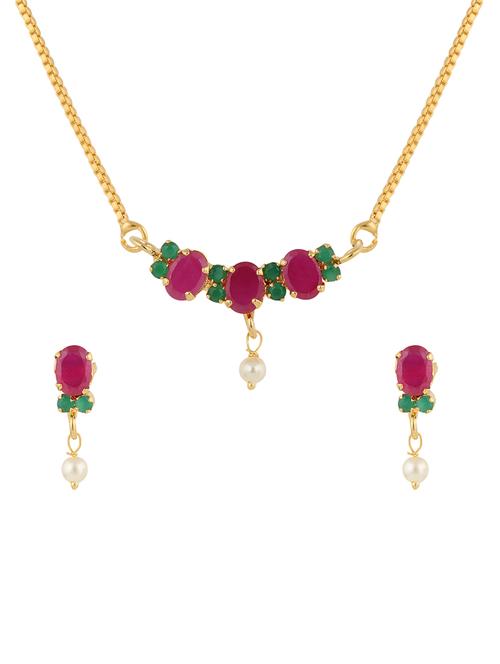 parijaat cz pendant for women - 12802700 - Very Small Image - 1